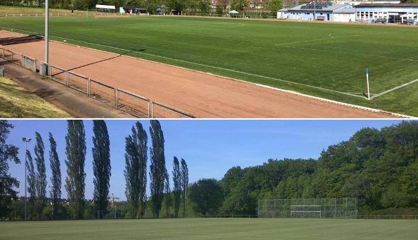 Unterer und oberer Rasenplatz